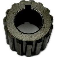 Semigiunto scanalato con 15 denti DIN 27x22 Z15 per pompa gruppo 2 con albero conico 1:8 chiavetta 3.2mm